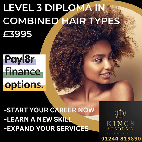 LEVEL 3 NVQ DIPLOMA IN HAIRDRESSING (COMBINED HAIR TYPES) - Kings Academy  of Hair & Beauty